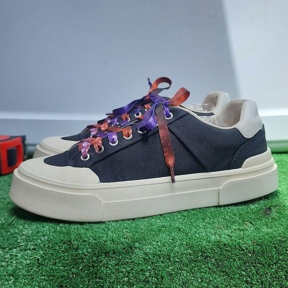 H&M X GOOD NEWS ALLDAY SNEAKERS GALAXY SHOELACES WOMEN'S SIZE 9 LIKE NEW - Picture 1 of 16
